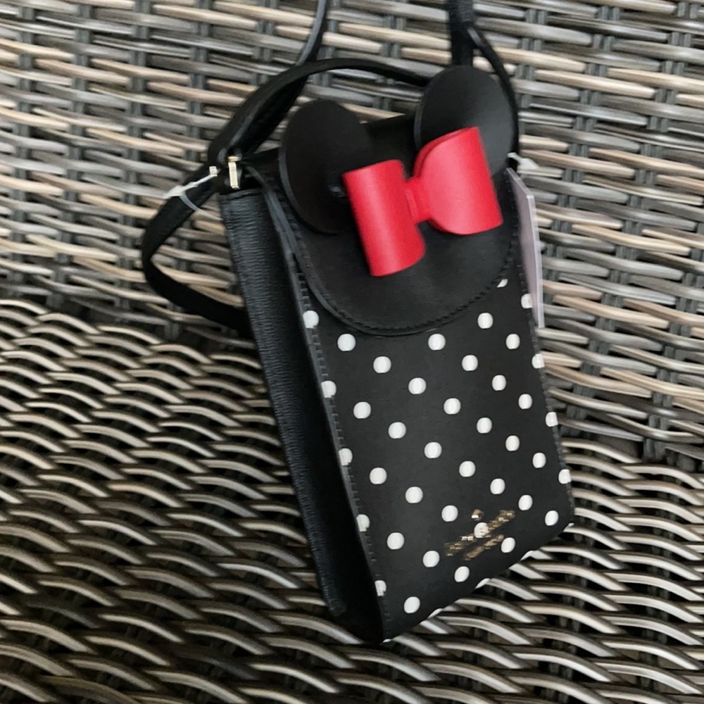 disney x kate spade new york minnie mouse north south flap phone crossbody - Picture 9 of 16